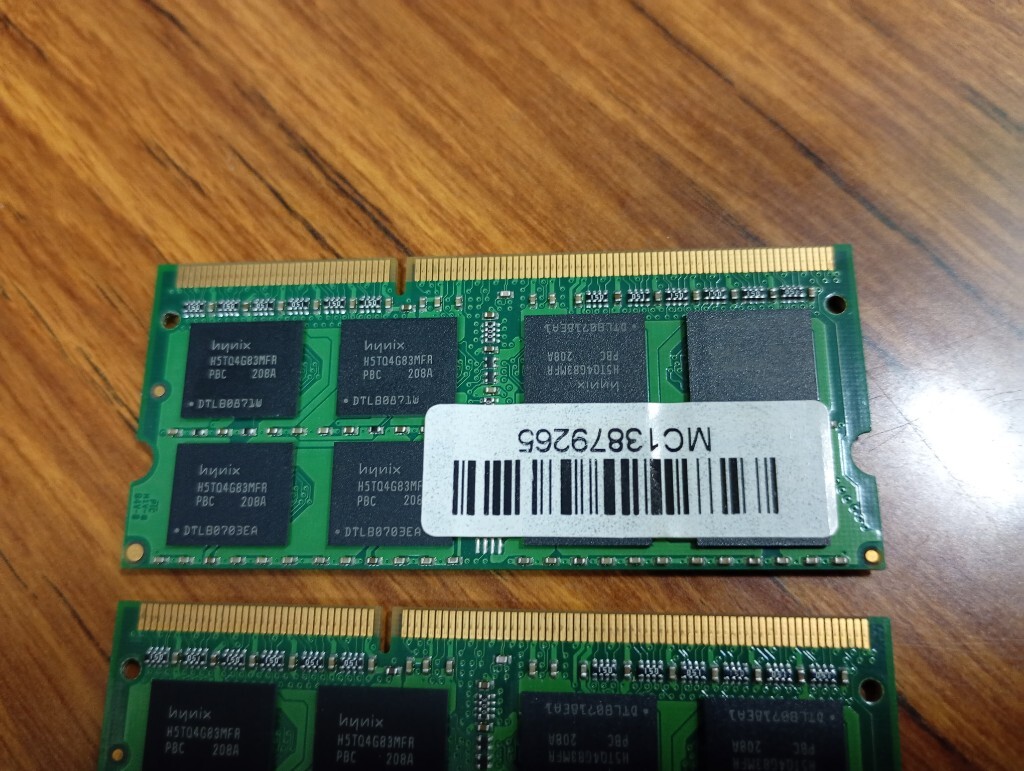 ■【1.5v】 合計16GB(8GB×2枚) PC3-12800S ■SanMax hynix チップ 類■①②_画像7