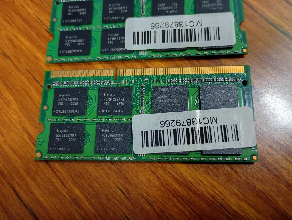 ■【1.5v】 合計16GB(8GB×2枚) PC3-12800S ■SanMax hynix チップ 類■①②_画像8