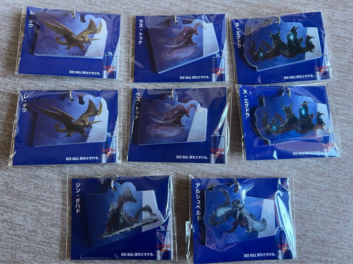 レッドブル×モンスターハンターワイルズコラボキーホルダー　 全5種 コンプリート_画像1