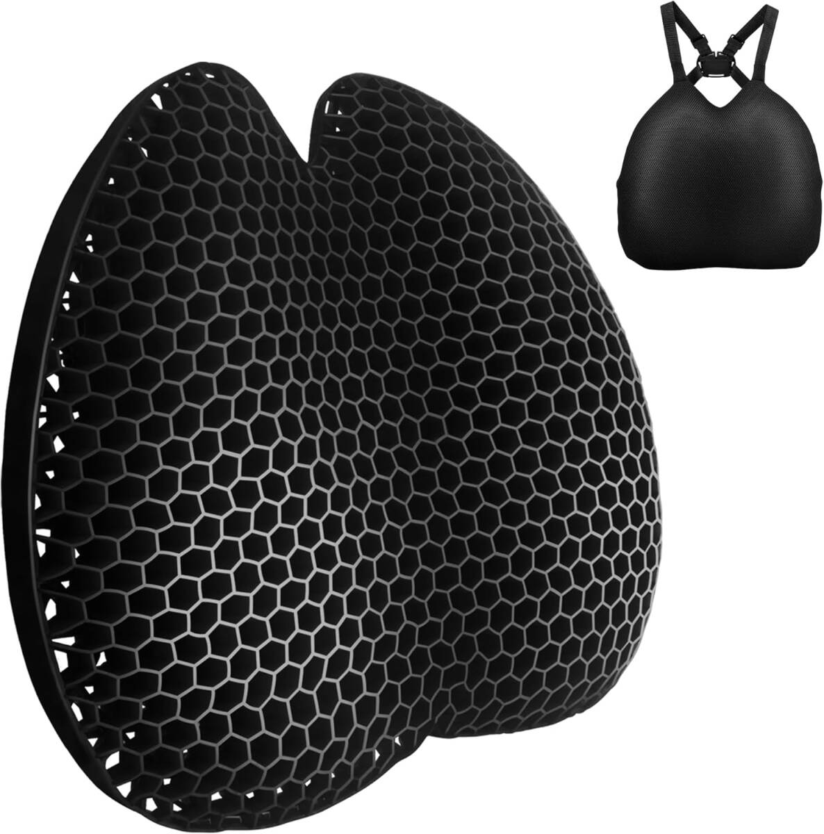 チチロバ(TITIROBA) 背もたれ クッション ランバーサポート 通気性 ゲルクッション 冷感 腰枕 背中 腰 椅子 車 運転用 オフィス _画像1