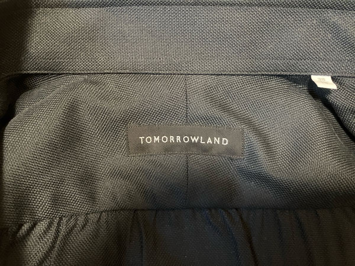 【送料無料】 1回だけ袖通し TOMORROWLAND トゥモローランド ブラック 長袖シャツ ドゥエボットーニ 首回り38cm_画像4