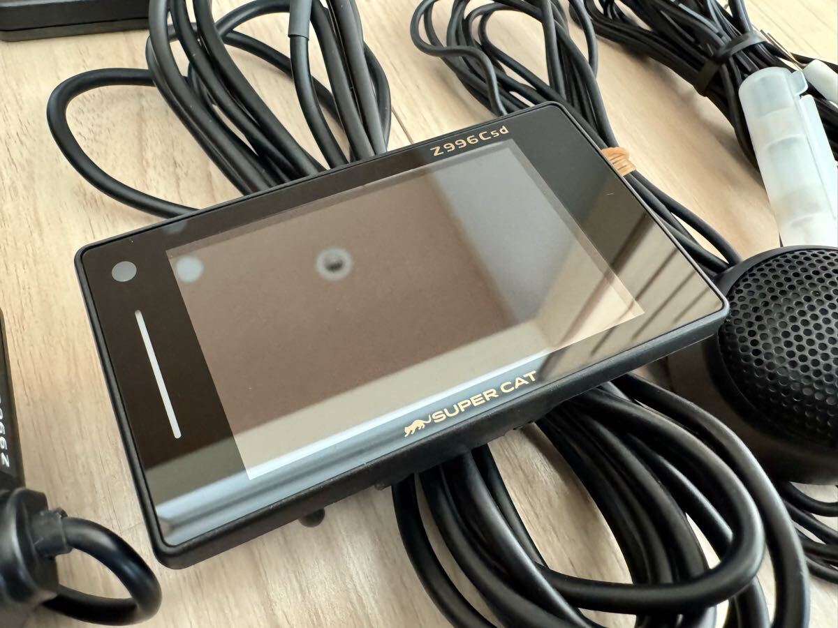 【送料無料】ユピテル レーダー探知機 SUPERCAT スーパーキャット Z996Csd GPS搭載 YUPITERU 動作確認済_画像2