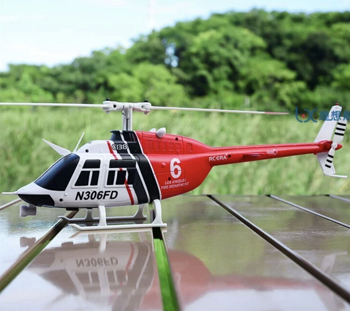 リポ3本 最上級オプティカル ラジコン ヘリ RC ERA C138 Bell 206 6CH 1/33 ヘリコプター RTF フライバーレス モード1/2 XK K110 120技適_画像2