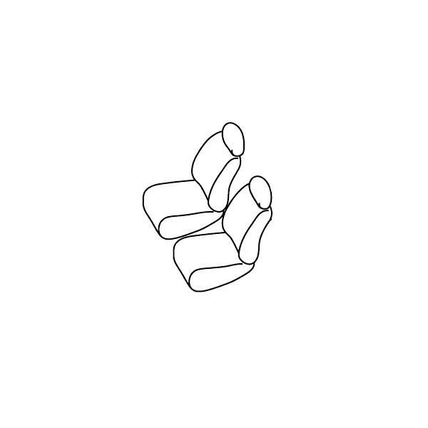 シートカバー スクラム DG64V ブラック パンチング PVCレザーシートカバー H24/5~H27/2 4人乗り 1列目のみ フロント 1列目 運転席_画像3