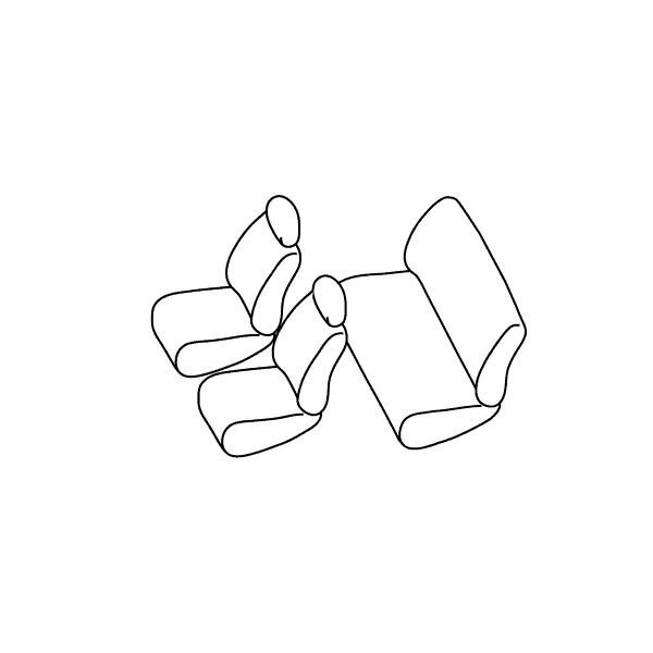 シートカバー スクラム DG64V ブラック パンチング PVCレザーシートカバー H24/5～H27/2 4人乗り 1セット イス カバー 保護 黒_画像3