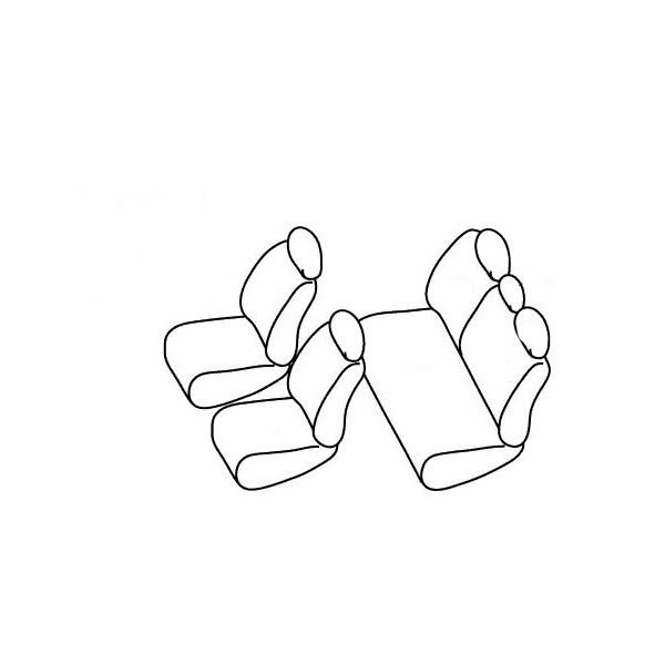 シートカバー デミオ DEJFS ブラック パンチング PVCレザーシートカバー H23/7~H26/9 5人乗り 1セット イス カバー 保護 黒 レザー調_画像3