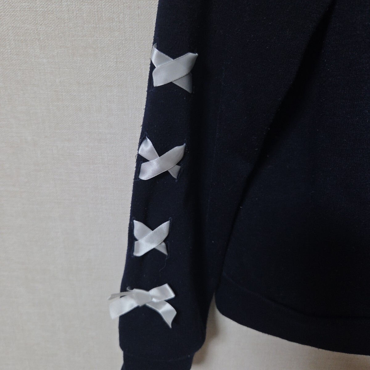 古着即決あり！EASTBOY トレーナー　150cm　ハート　リボン_画像4