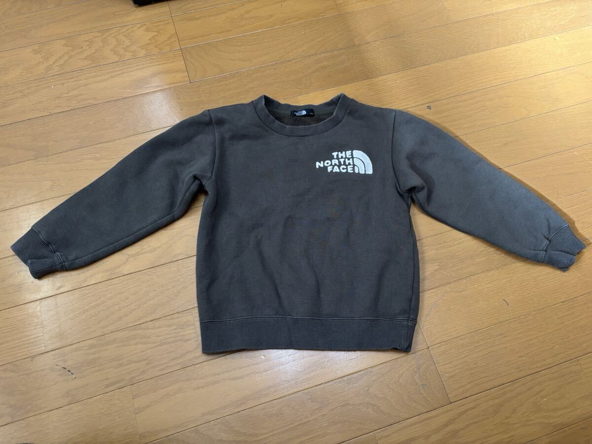 ☆THE NORTH FACE☆ザ・ノースフェイス☆キッズ フロントビュー クルー☆NTJ62262☆カーキ?オリーブ?☆110サイズ☆送料込み！ トレーナー_画像1