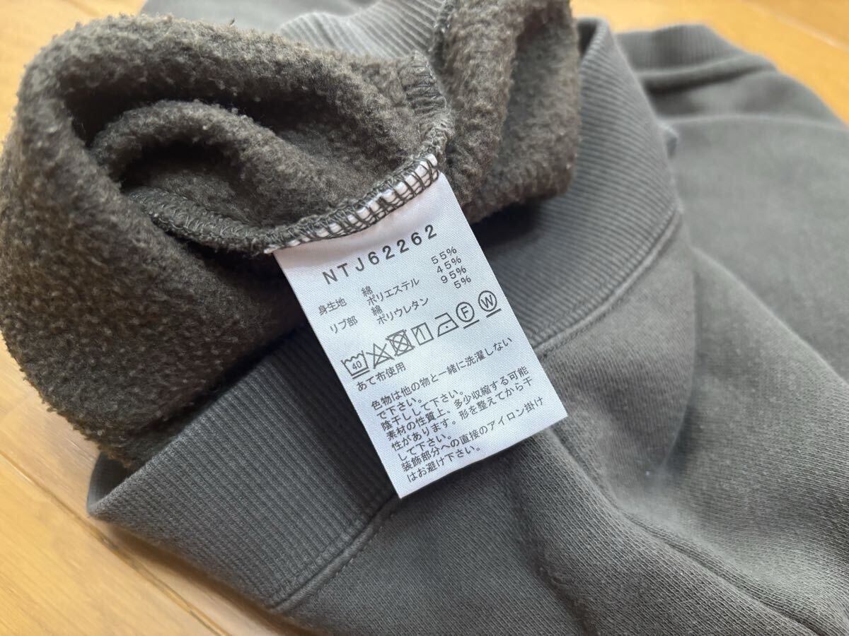 ☆THE NORTH FACE☆ザ・ノースフェイス☆キッズ フロントビュー クルー☆NTJ62262☆カーキ?オリーブ?☆110サイズ☆送料込み！ トレーナー_画像5