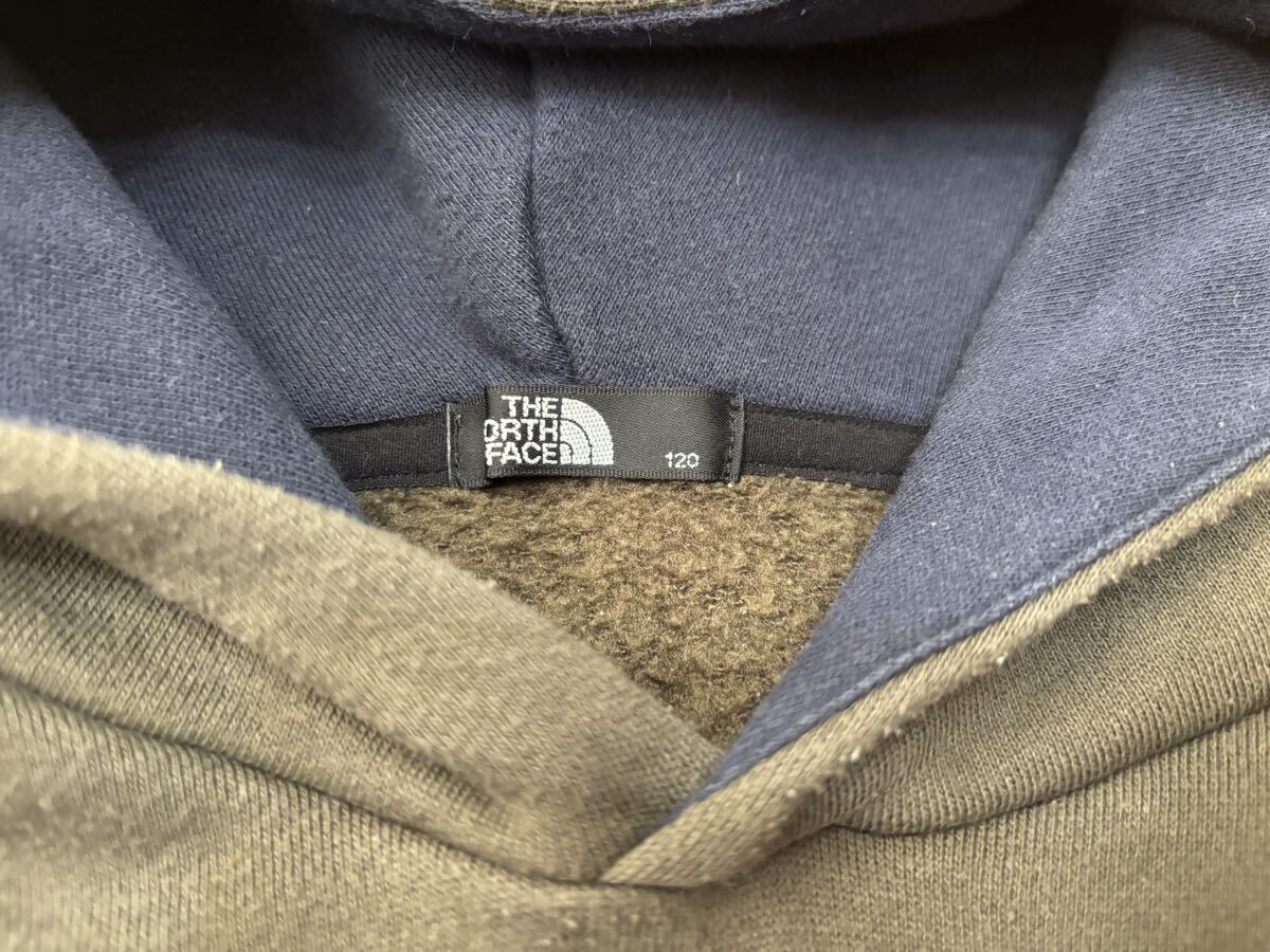 ☆THE NORTH FACE☆ザ・ノースフェイス☆キッズ スウェットロゴフーディ☆NTJ☆120サイズ☆送料込み！フリース パーカー_画像3