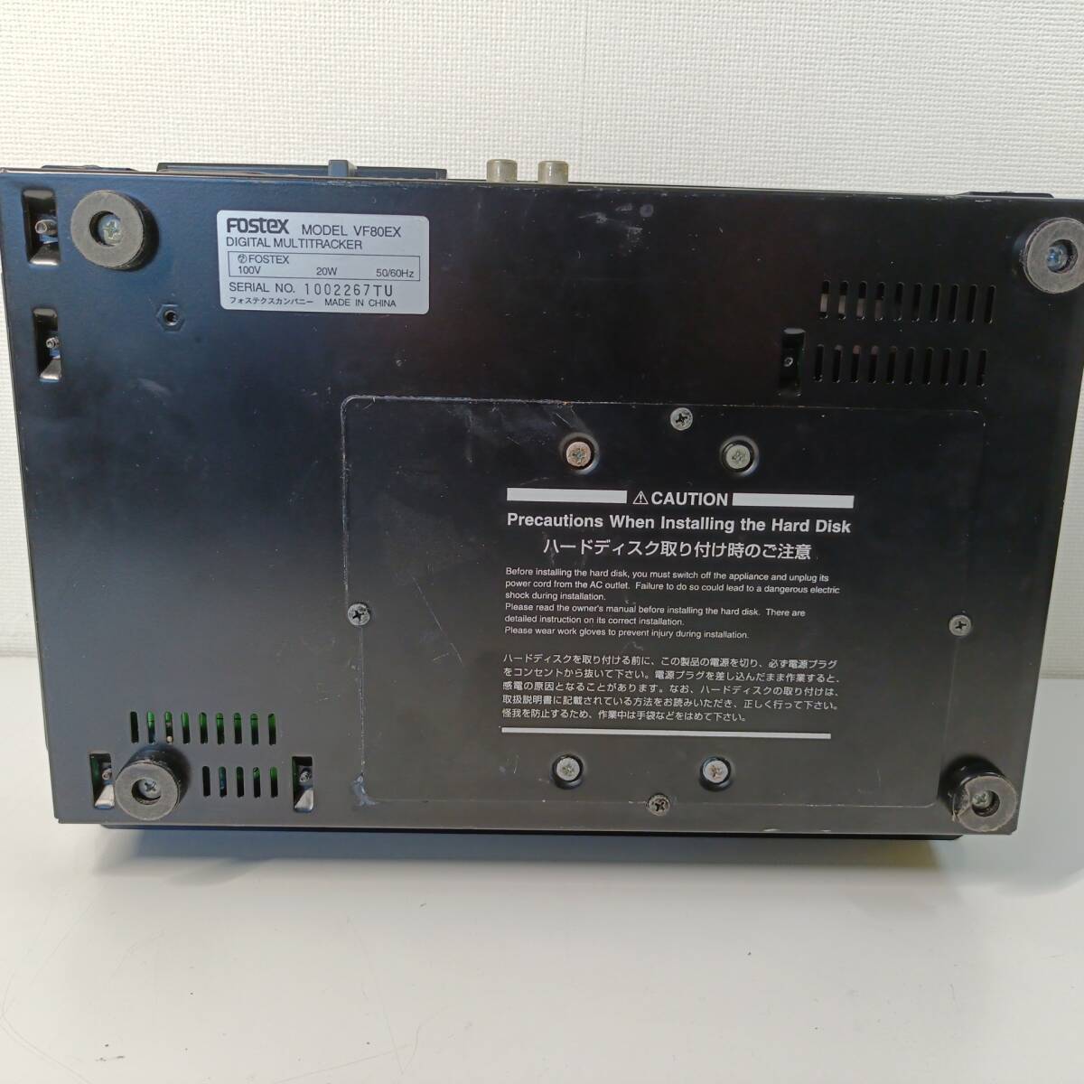 FOSTEX VF-80EX マルチトラックレコーダー フォステクス 中古 匿名配送 現状品 通電OK デジタルマルチトラッカー_画像9