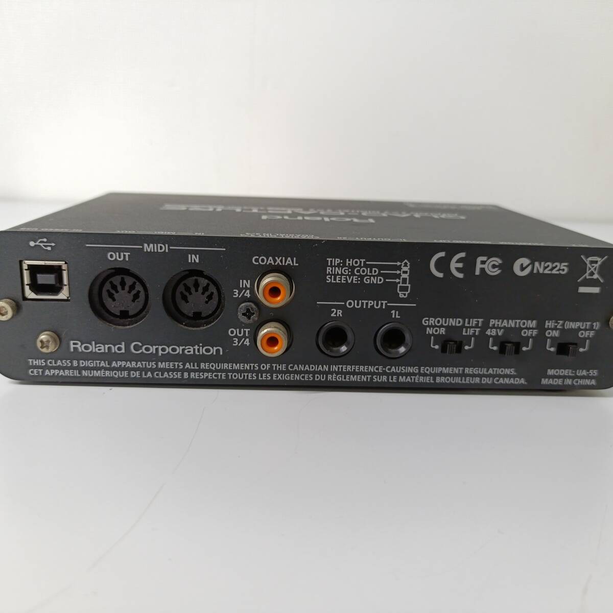 Roland ローランド オーディオインターフェイス QUAD-CAPTURE UA-55 中古 匿名配送 現状品_画像5