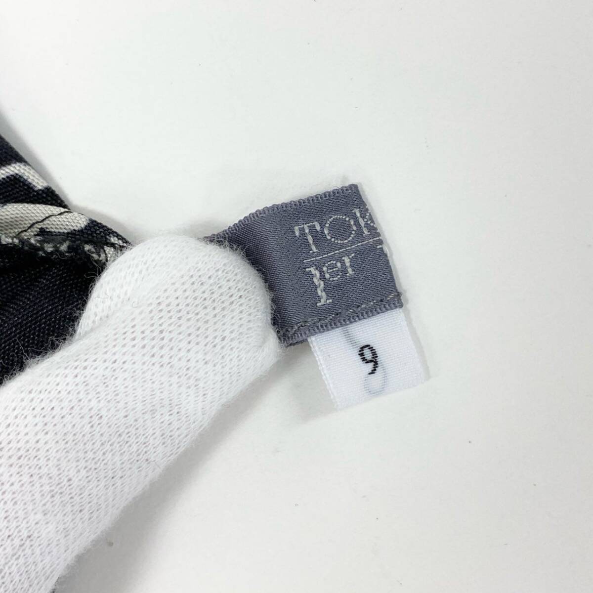 59k1《未使用品》タグ付 TOKUKO 1er Vol トクコプルミエヴォル 日本製 花柄プリント ワンピース ドレス レース 9 M レディースo07t_画像7