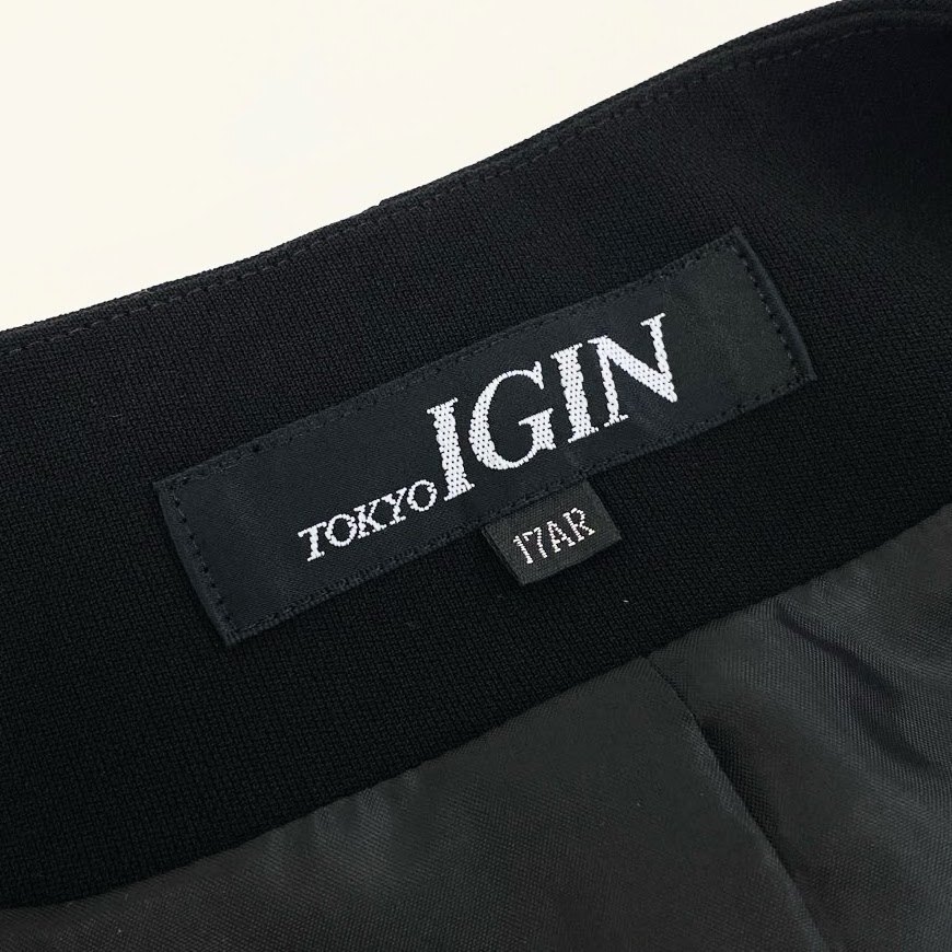 74k4 TOKYO IGIN 東京イギン 大きいサイズ ブラックフォーマル ワンピース ジャケット セットアップ ドレス 17AR ブラック レディースo07t_画像9