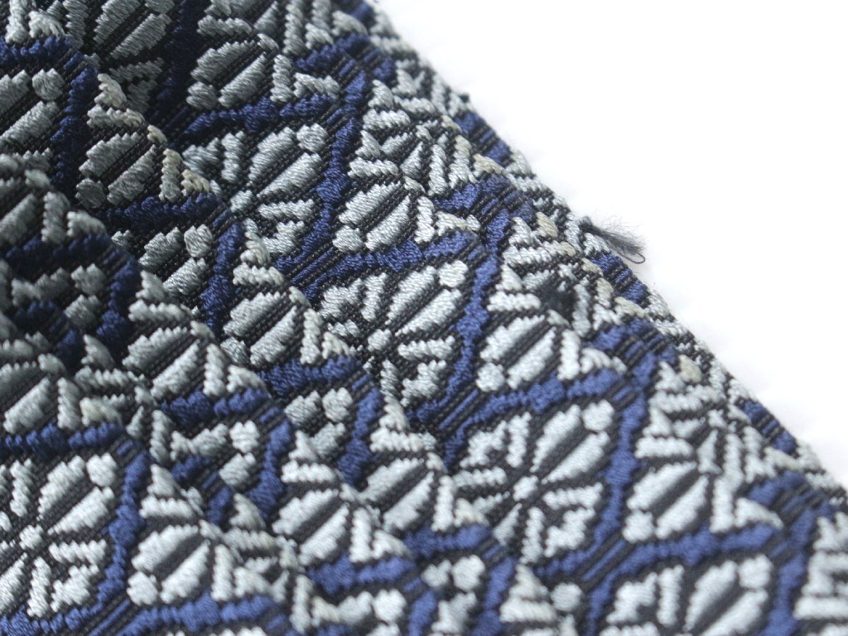 紳士物　正絹角帯　花菱文　e-3026_画像4