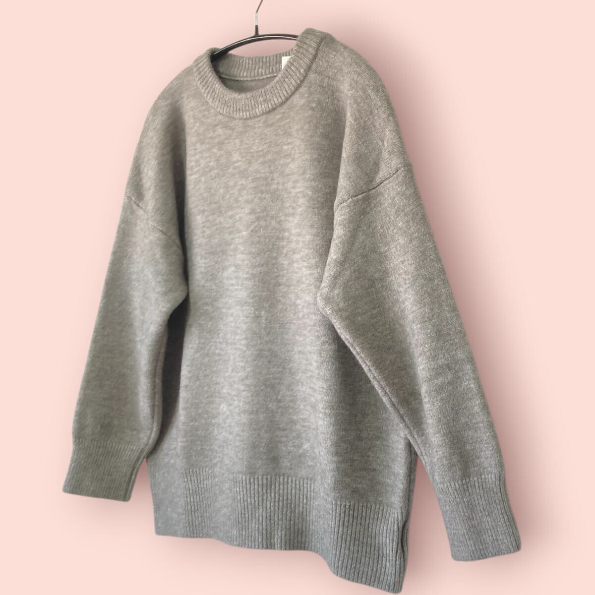 ドゥーラドゥーラ 新品未使用 長袖 ニット セーター グレー アクリル_画像2