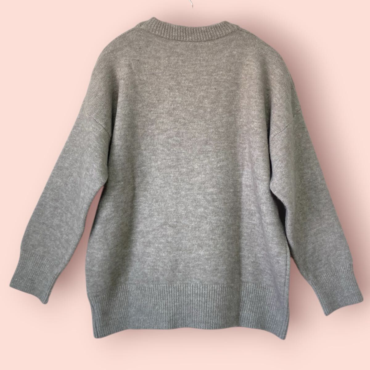 ドゥーラドゥーラ 新品未使用 長袖 ニット セーター グレー アクリル_画像4