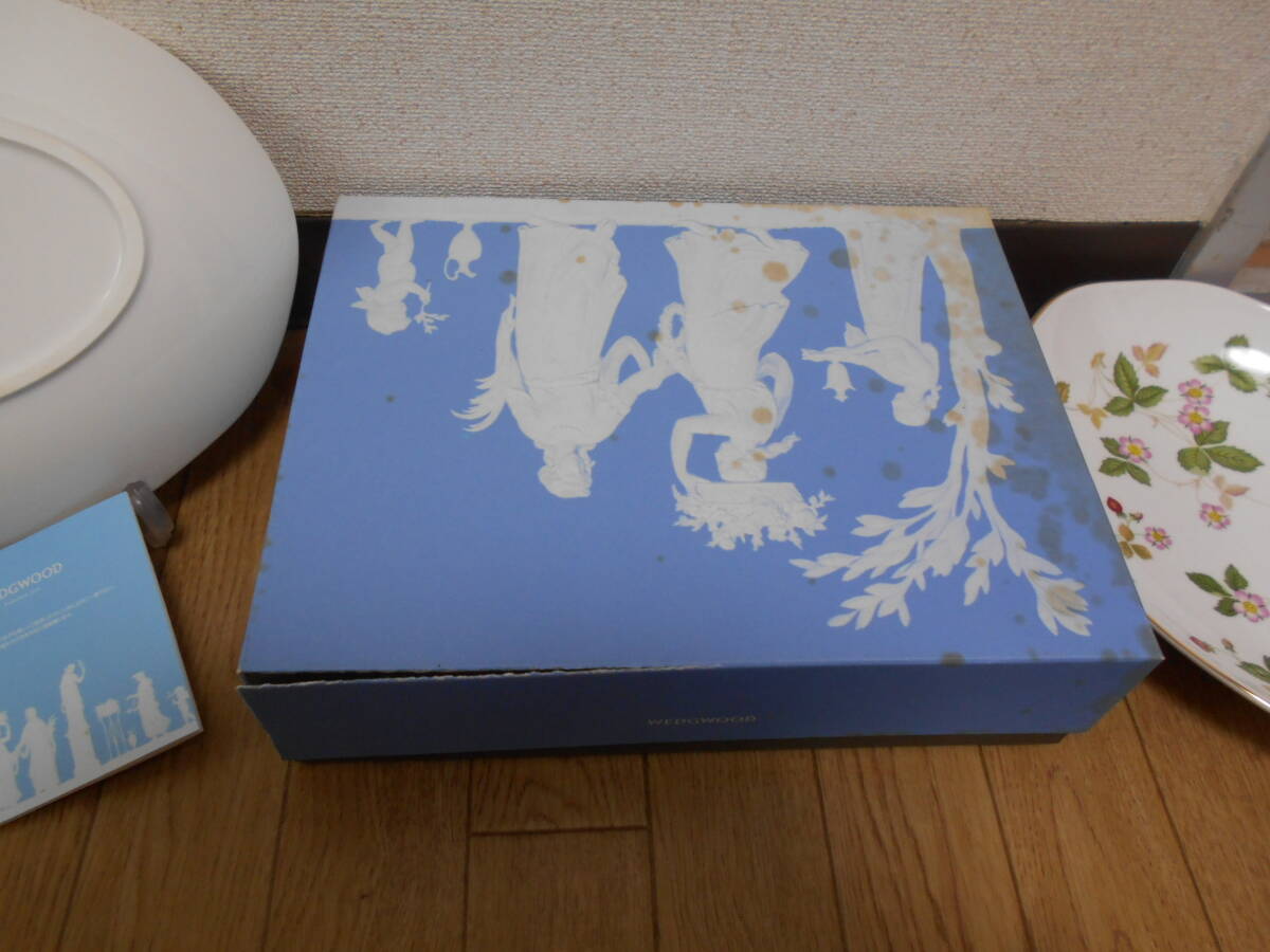WEDGWOOD ウェッジウッド ワイルドストロベリー オーバルディッシュ皿 ２枚 _画像7