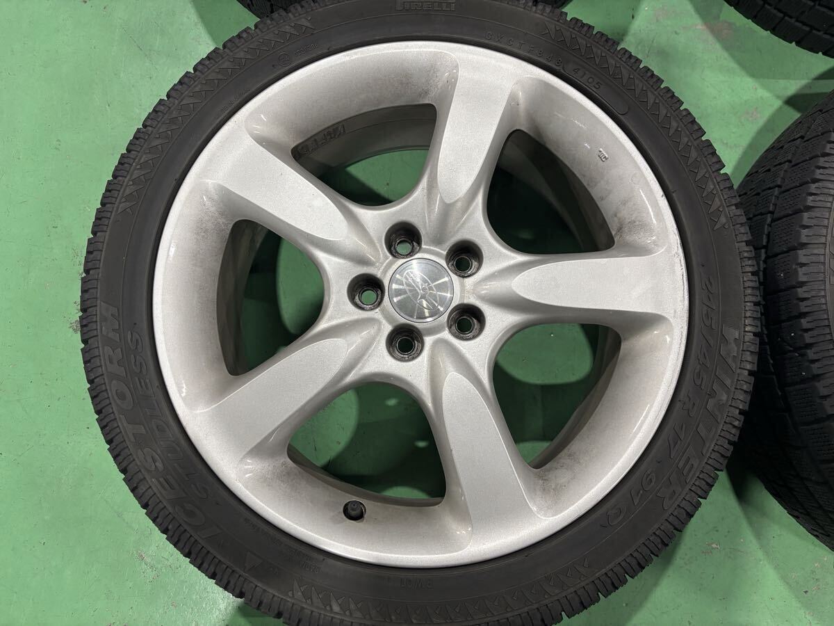 スバル レガシィ BP5 BL5 純正アルミホイール 17インチ 7J+55 4x100 4本セット インプレッサ等にも 中古 _画像3