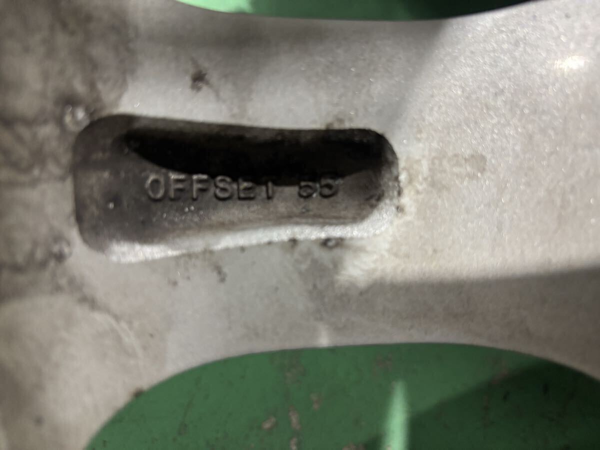 スバル レガシィ BP5 BL5 純正アルミホイール 17インチ 7J+55 4x100 4本セット インプレッサ等にも 中古 _画像8