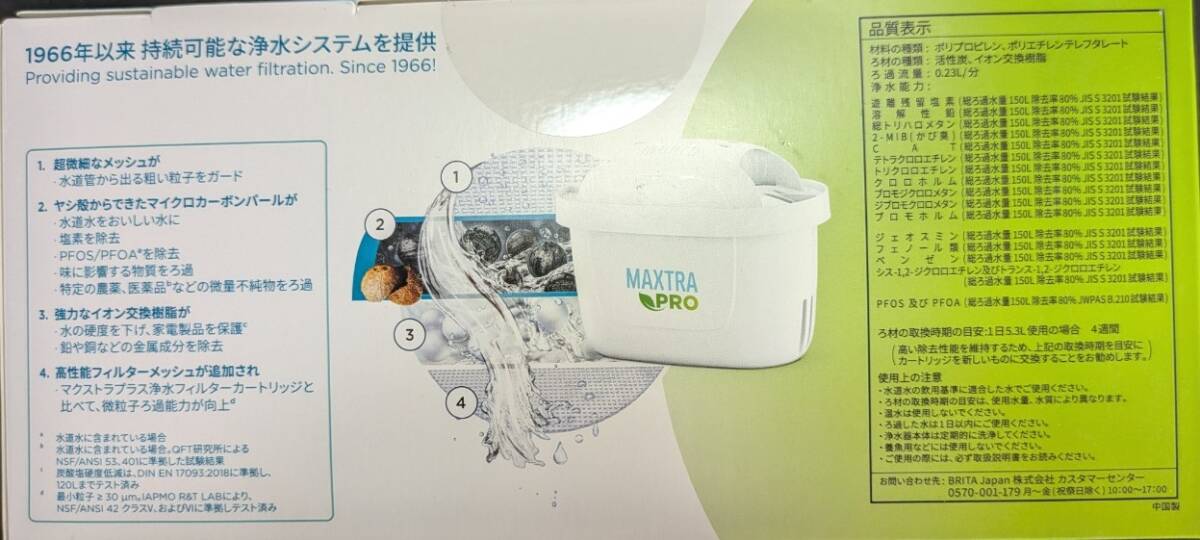 BRITA ブリタ マクストラプロ ピュアパフォーマンス　２個 送料無料　_画像4