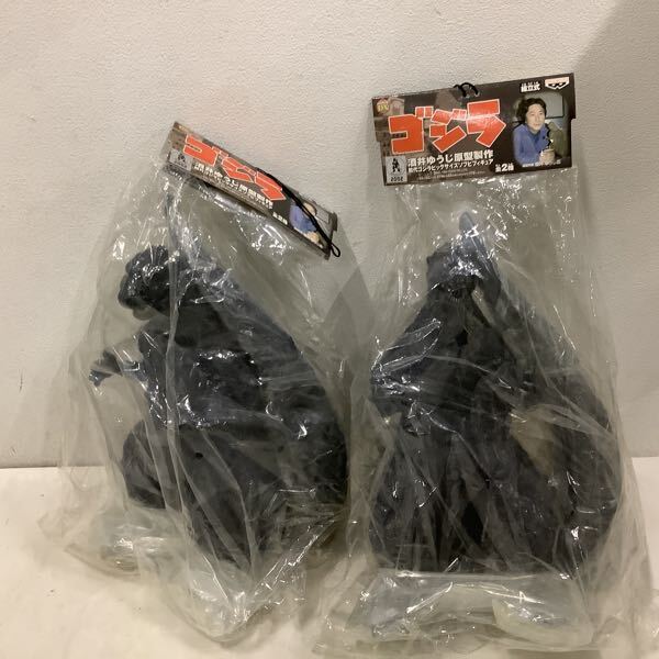 1 иен ~ нераспечатанный Godzilla sake .... прототип сборный первое поколение Godzilla большой размер sofvi фигурка все 2 вид монохромный версия, цвет версия 