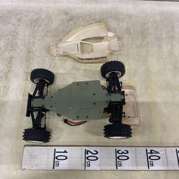 1 иен ~ Junk RC машина с радиоуправлением шасси, корпус, motor, Sanwa SEC-3305RS др. 