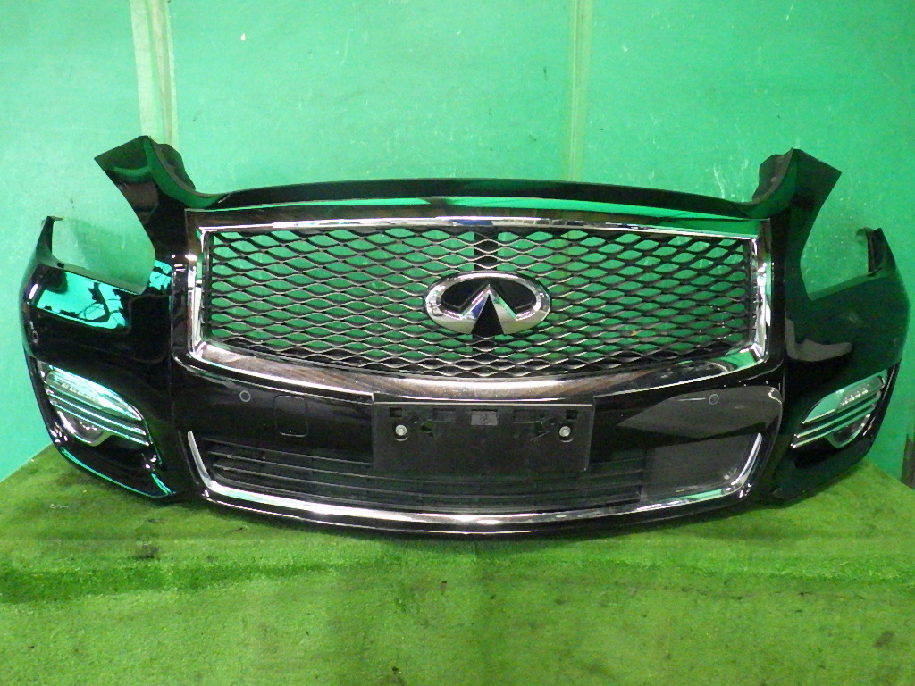 フーガVIP[HY51後期]フロントバンパー GAC黒 カメラ付グリル_画像1