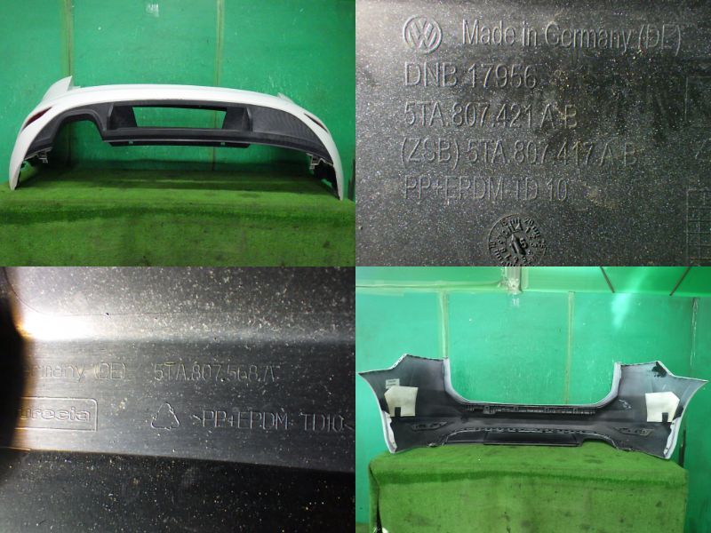 トゥーラン[5T系 1TCZD]リアバンパー LC9A白_画像10