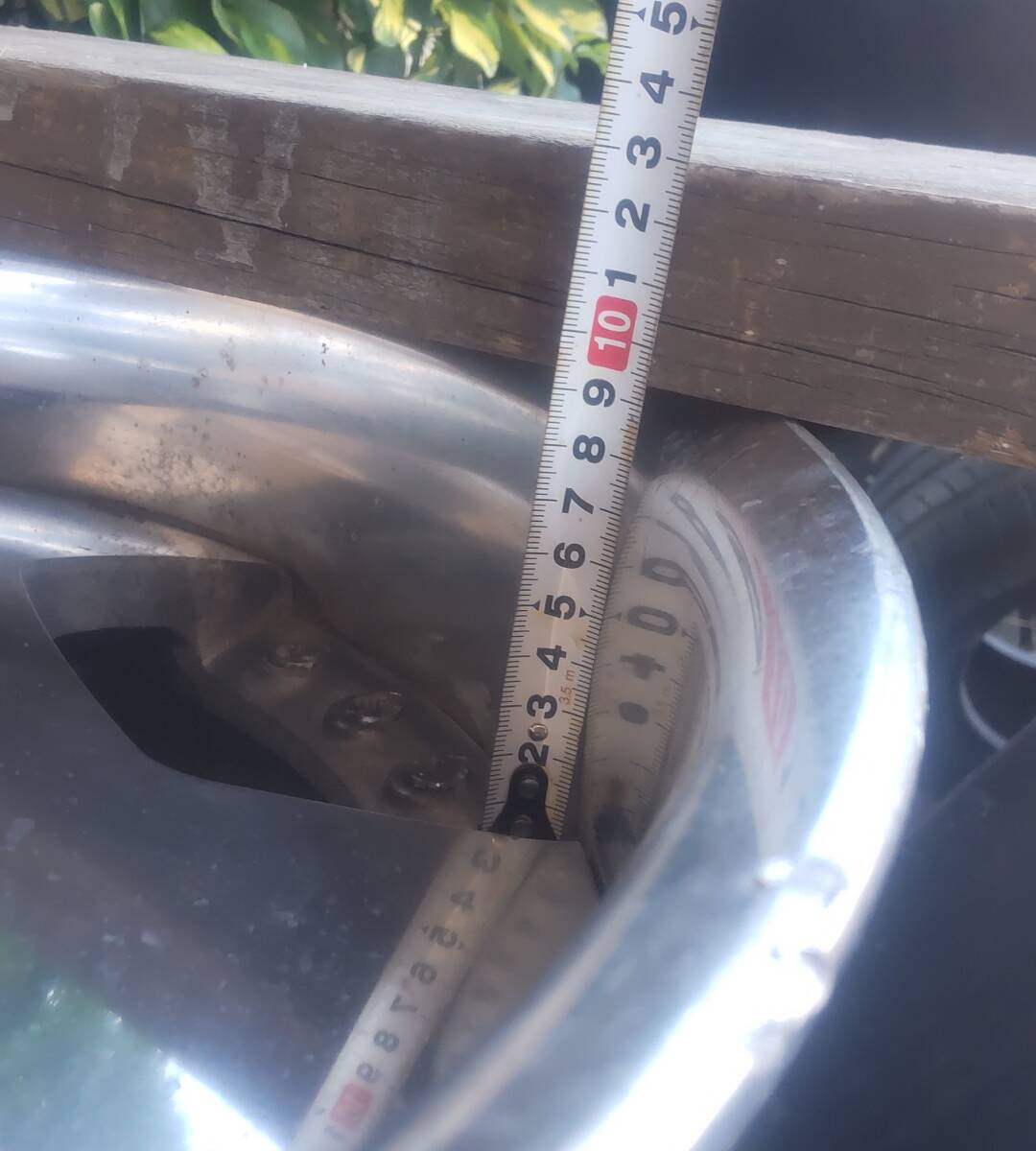 18インチ work ユーロライン 114.3 4穴 5穴 マルチ 8.5jj+20 2本 ワーク EUROLINE 塗装剥離_画像9