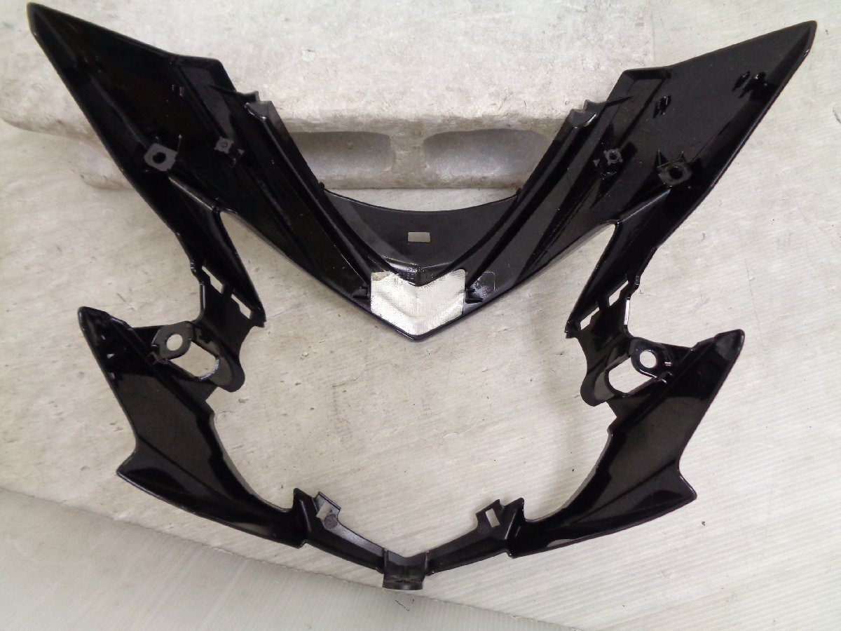 GSR750 GR7NA スズキ 純正 ノーマル アッパーカウル フロントカウル グラススパークルブラック 良品【H026】_画像10