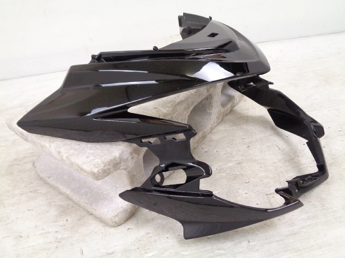 GSR750 GR7NA スズキ 純正 ノーマル アッパーカウル フロントカウル グラススパークルブラック 良品【H026】_画像5
