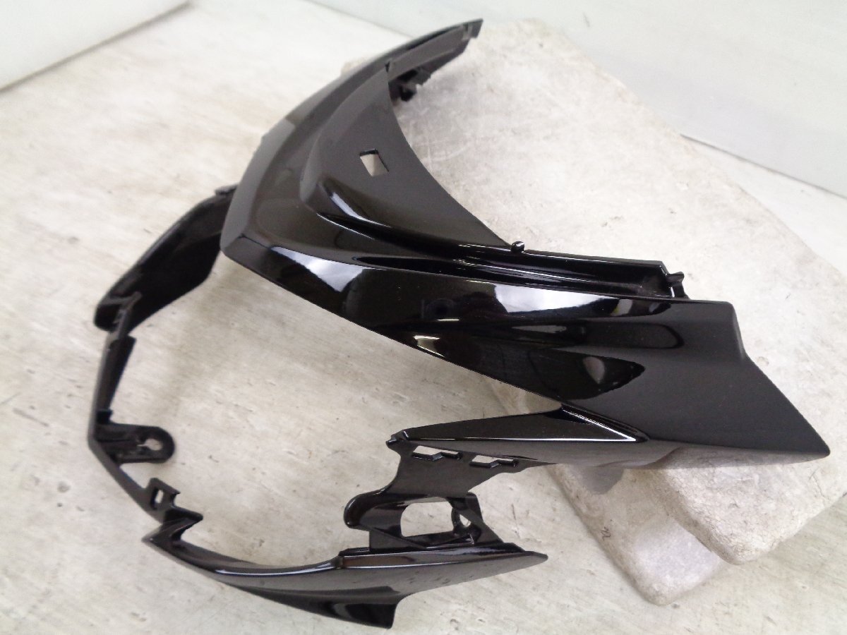GSR750 GR7NA スズキ 純正 ノーマル アッパーカウル フロントカウル グラススパークルブラック 良品【H026】_画像2