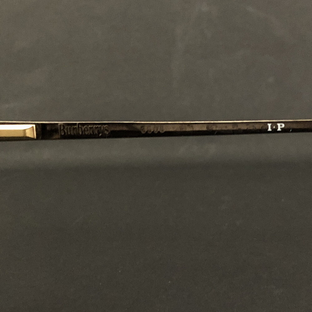 1円 Burberrys バーバリー ロゴ 359S チタン製 ダブルフリッジ 眼鏡 メガネ 度入り アイウェア　ブラウン　/ZX2267_画像8