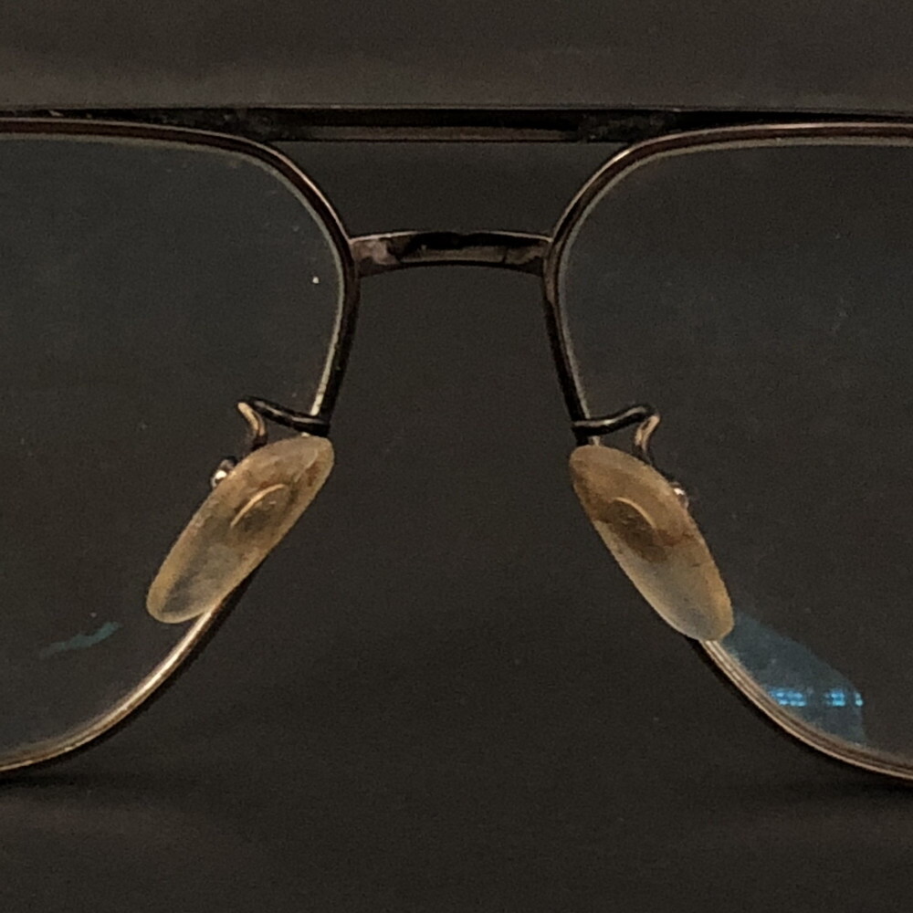 1円 Burberrys バーバリー ロゴ 359S チタン製 ダブルフリッジ 眼鏡 メガネ 度入り アイウェア　ブラウン　/ZX2267_画像10