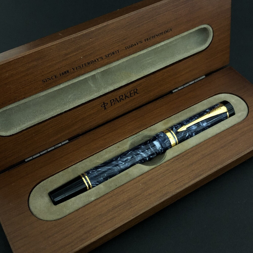 1円 美品 PARKER パーカー デュオフォールド ペン先18K 750 万年筆 ペン 文房具 筆記用具 筆記未確認　マルチカラー　/ZX2272_画像9
