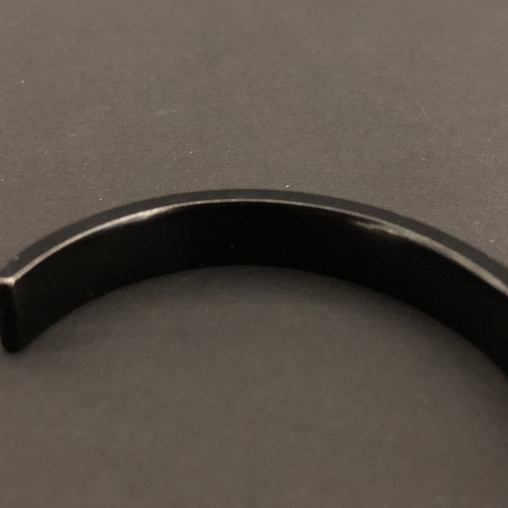 1円 美品 DIESEL ディーゼル ロゴ ステンレススチール バングル ブレスレット 腕輪 シルバー /ZX2279_画像8