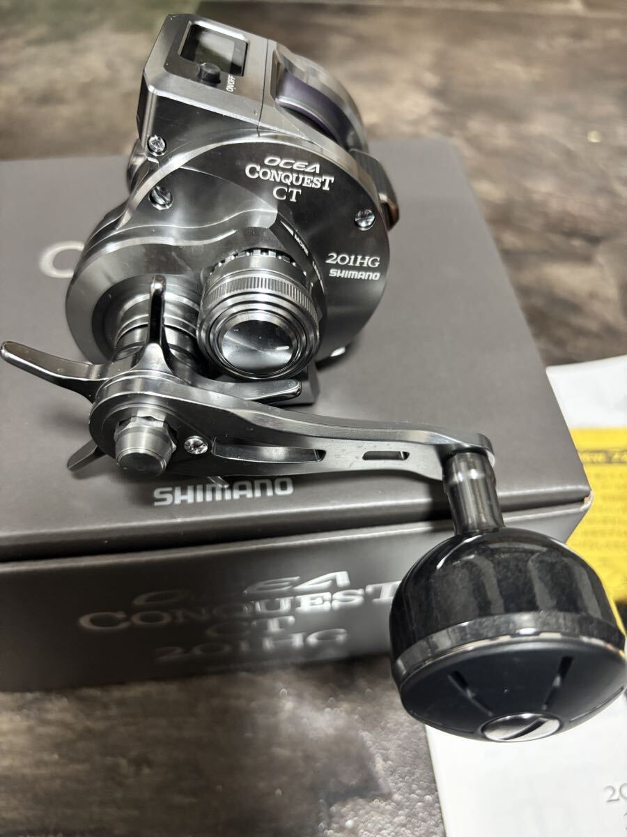 美品　シマノ 25オシアコンクエスト コンクエスト CT 201HG ライン付き_画像2