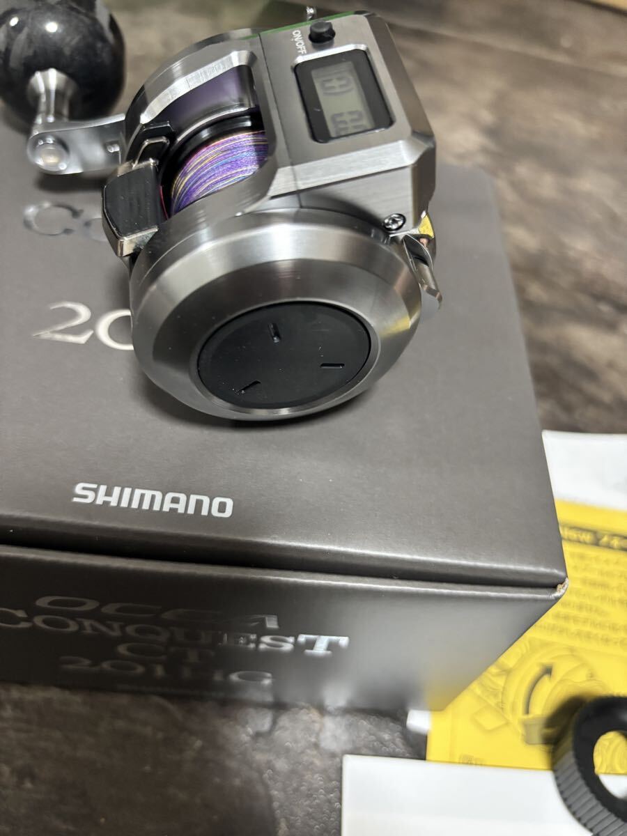 美品　シマノ 25オシアコンクエスト コンクエスト CT 201HG ライン付き_画像4