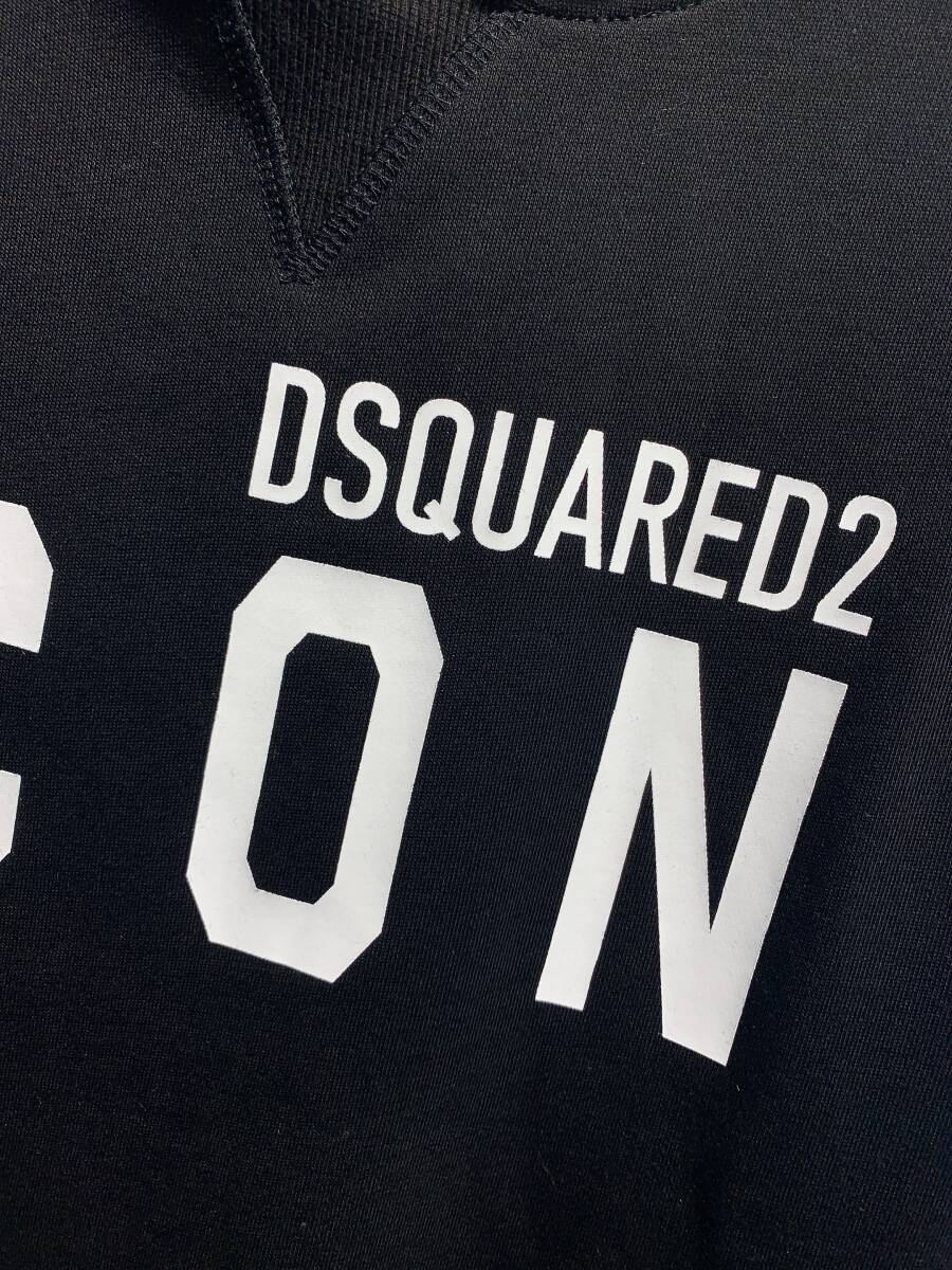 DSQUARED2 ブラック スウェット トレーナー DS376 Mサイズ 黒_画像4