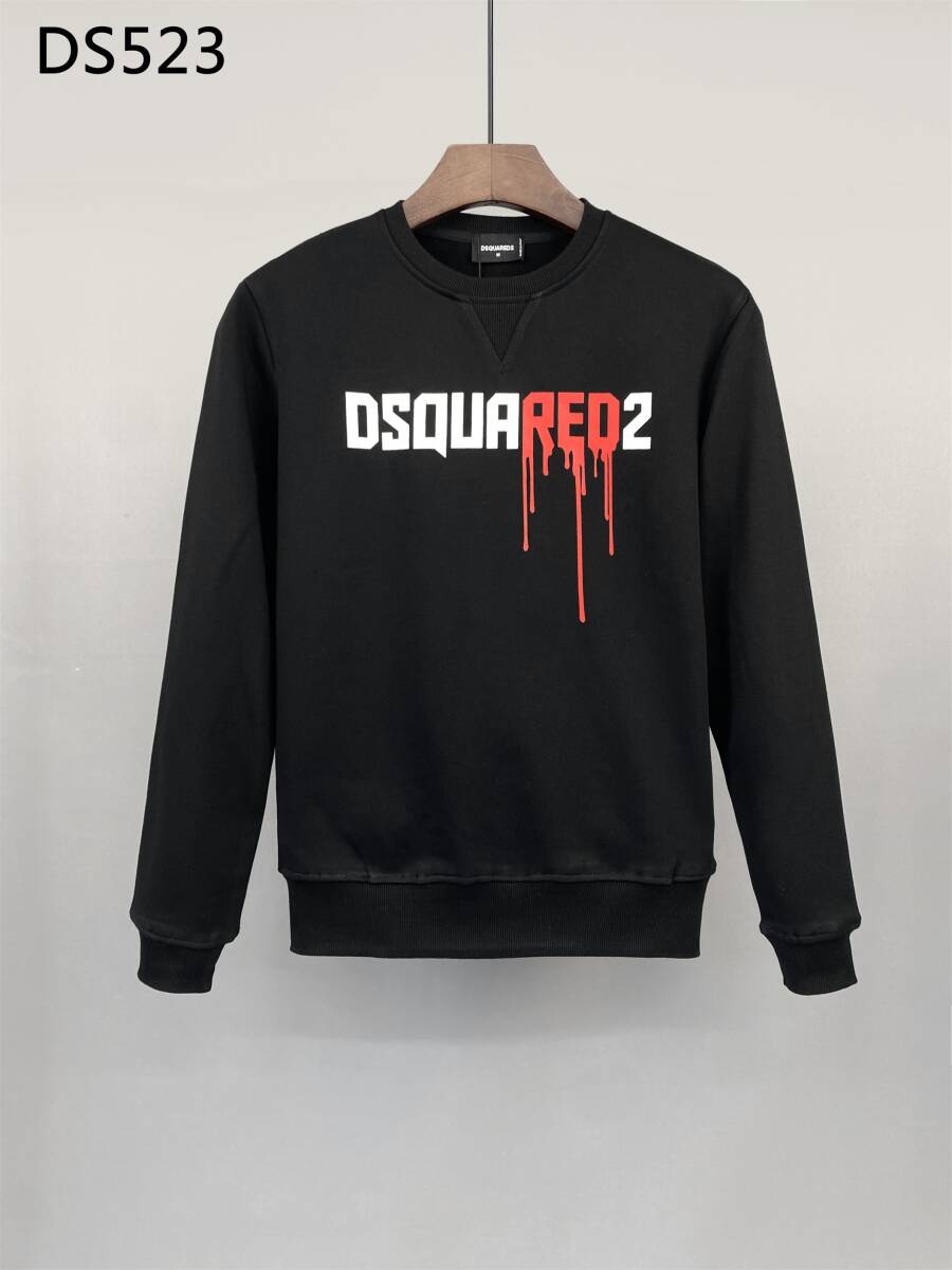 DSQUARED2 ディースクエアード ブラック スエット DS523 XXXLサイズ 黒_画像1