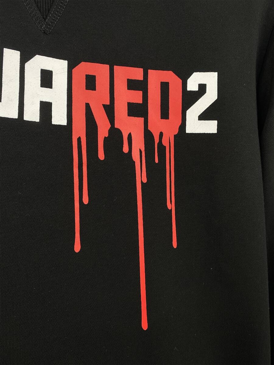 DSQUARED2 ディースクエアード ブラック スエット DS523 XXXLサイズ 黒_画像3