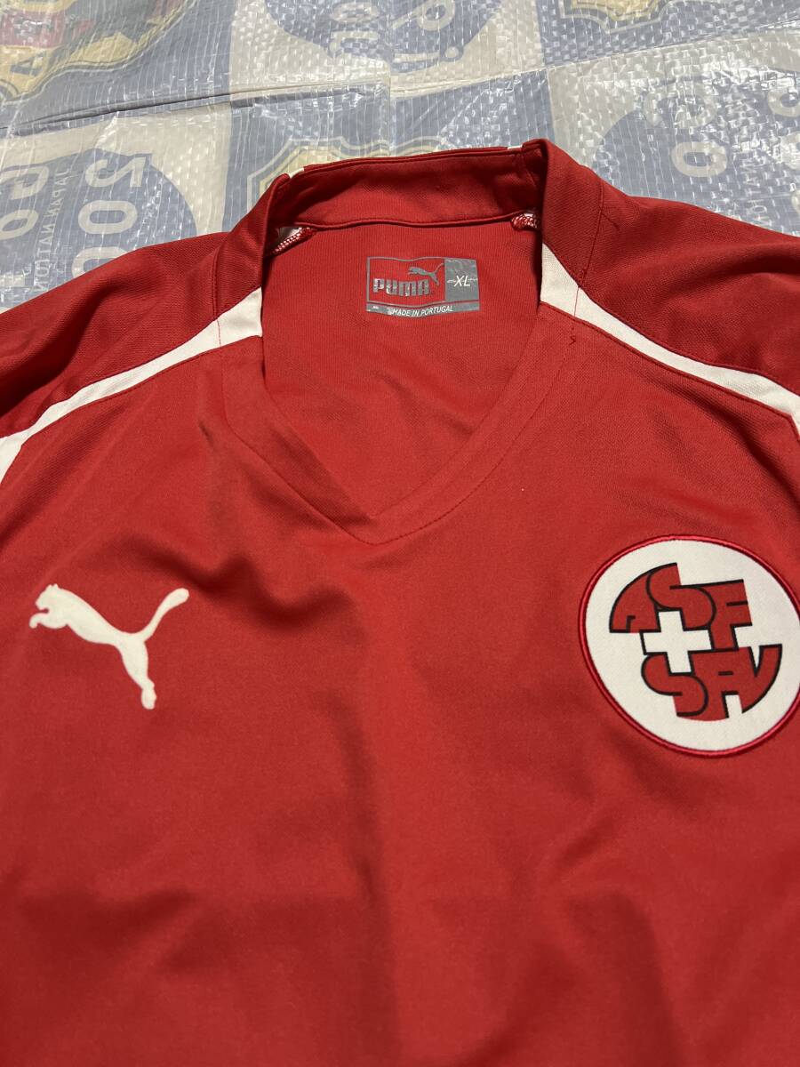 スイス代表 ユニフォーム プーマ PUMA ワールドカップユーロ XLサイズ 90s00sレトロヴィンテージ トップスウェアシャツヨーロッパ_画像2