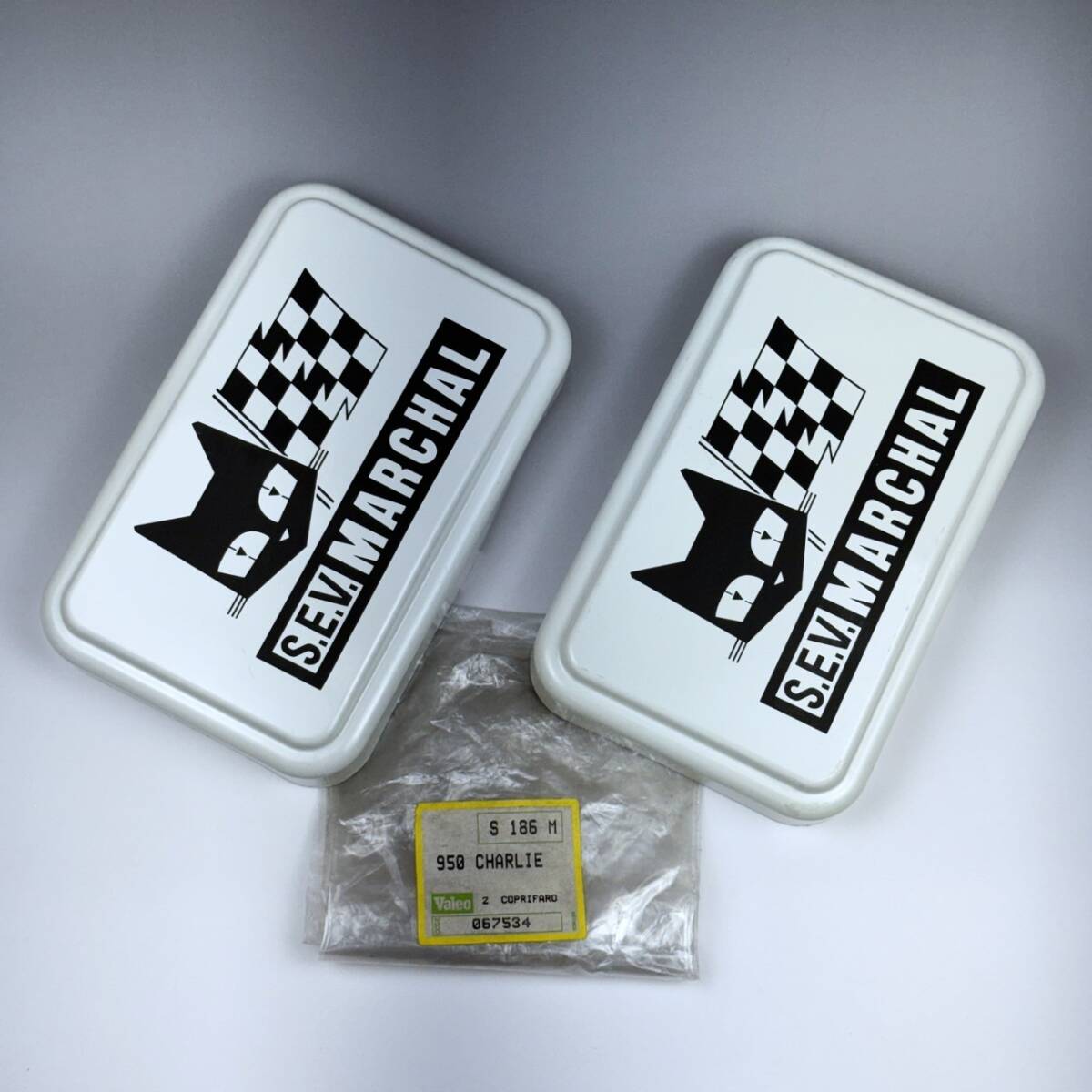 マーシャル 950 フォグ カバー ２個１セット MARCHAL 角型 旧車_画像10