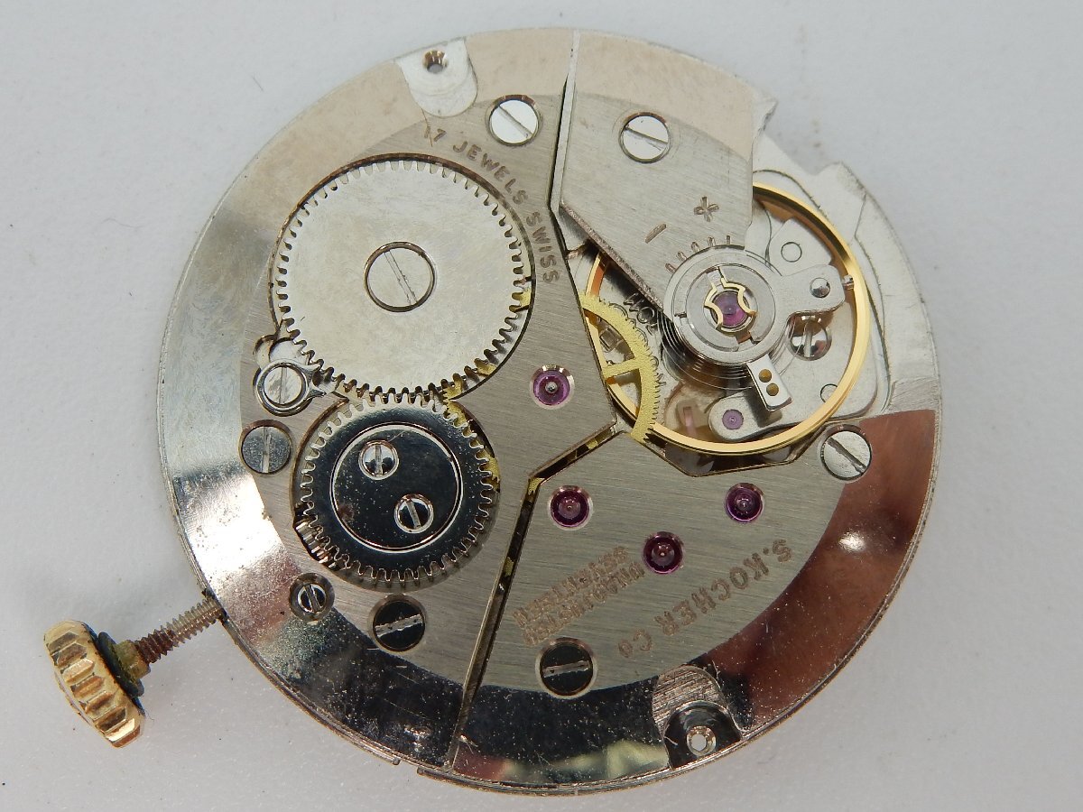 S.KOCHER ムーブメント 手巻き プゾー Cal 7011 ジャンク 1_画像7