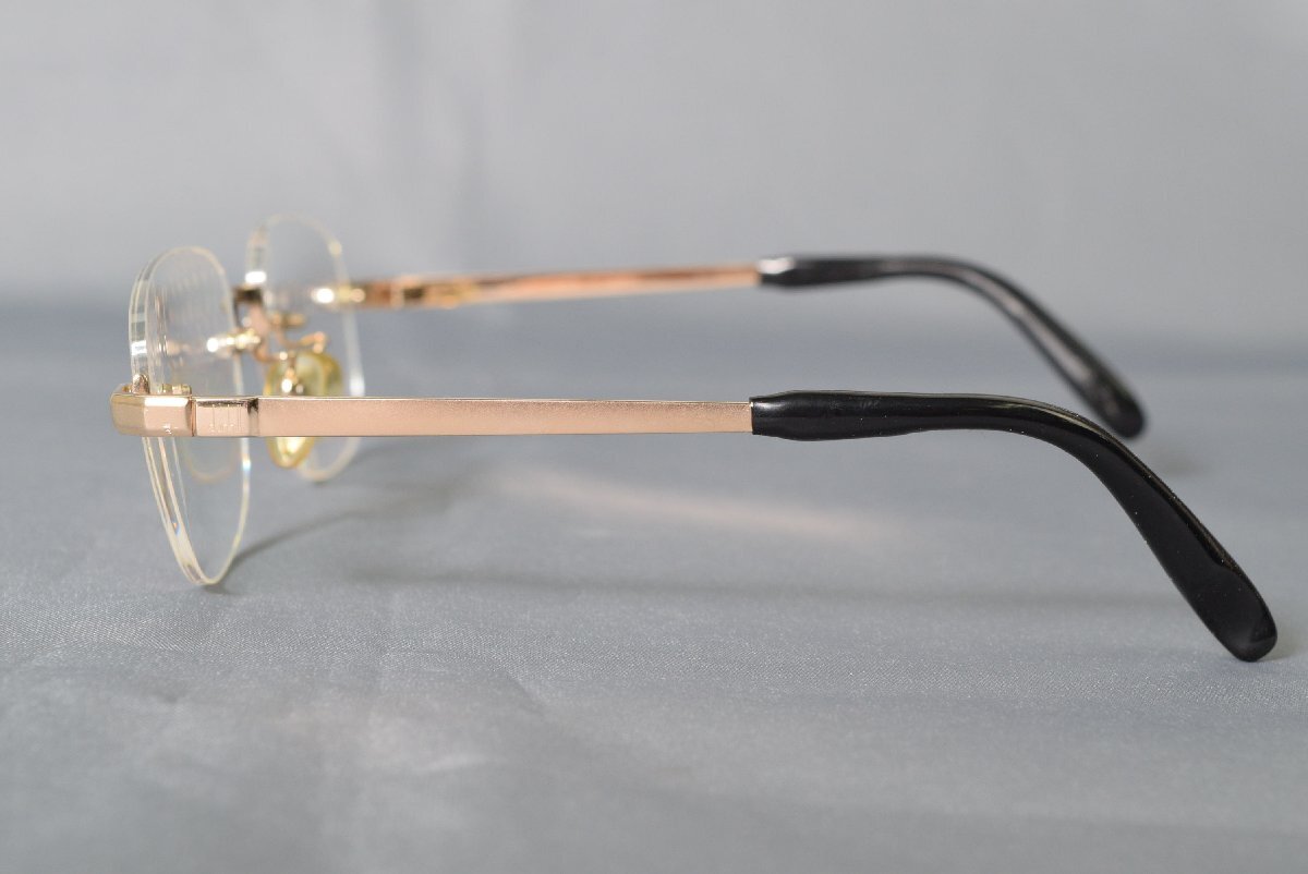 5000-XA00054★Dunhill ダンヒル★リムレス メガネ 眼鏡 ふちなし 度入り PH 928 140 53□17 チタン ゴールド_画像3