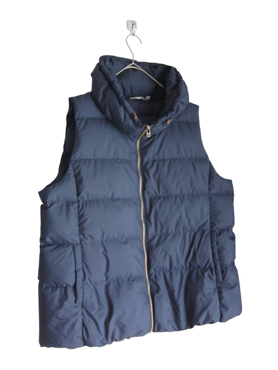 送料無料　1101　美品　【4L】　ネイビー　ノースリーダウンジャケット　ダウン90％　大きいサイズ　ゆうパケットプラス_画像2