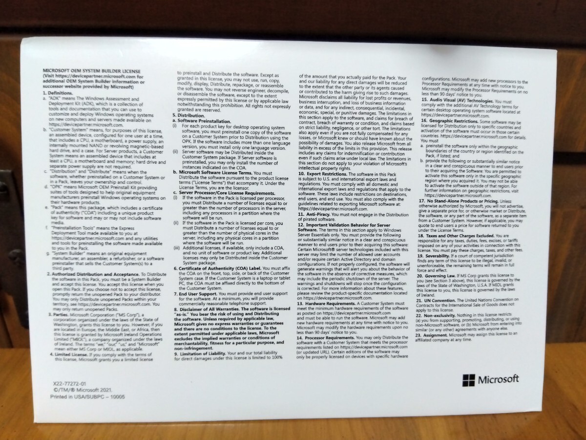 Microsoft Windows 11 Pro 64bit DSP版 DVD プロダクトキー 正規認証保証_画像3