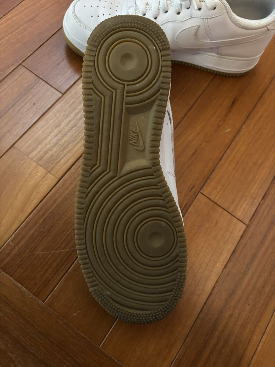 NIKE военно-воздушные силы 1 DJ2739-100 27.5cm AIR FORCE белый спортивные туфли жевательная резинка