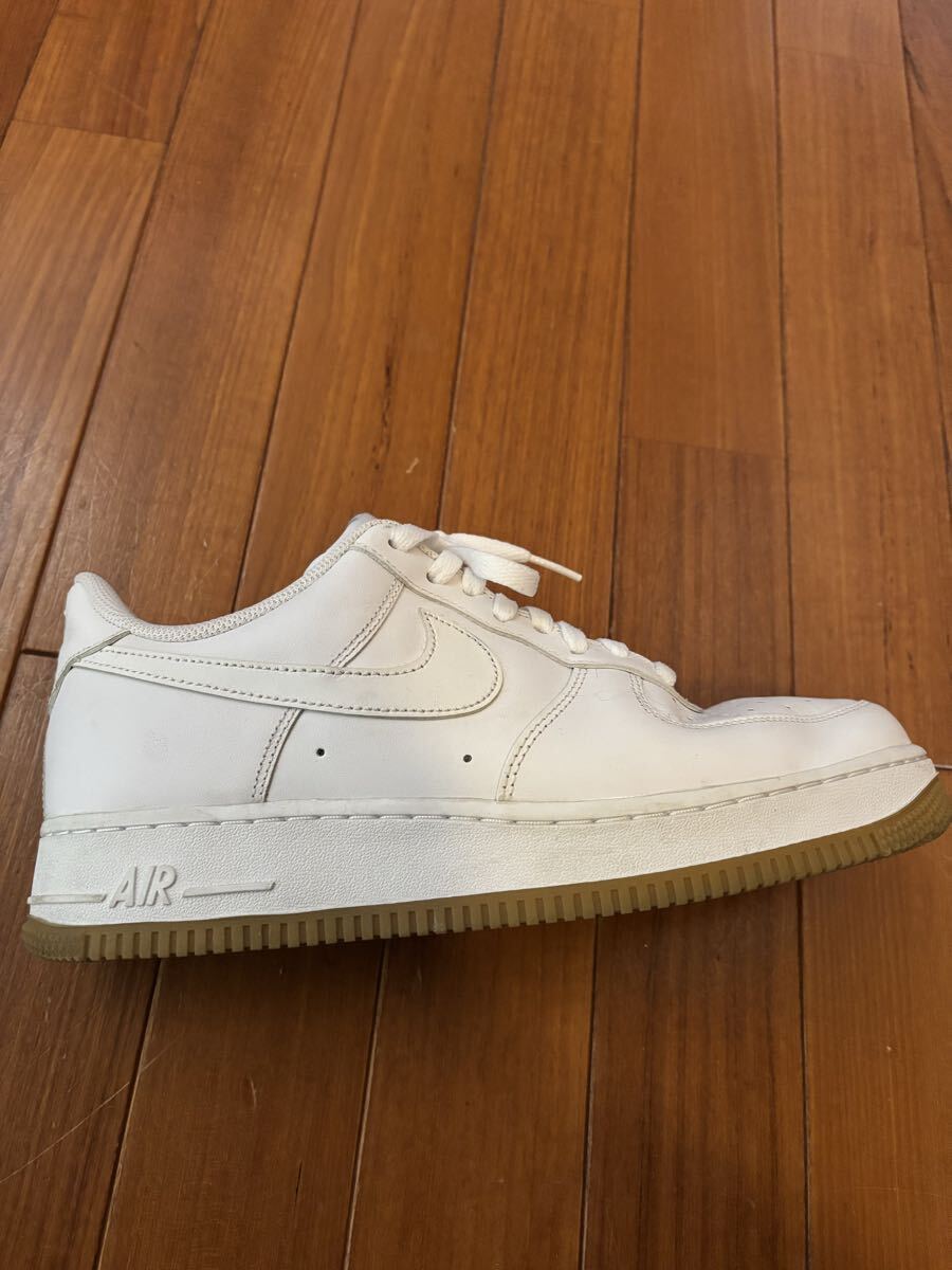 NIKE военно-воздушные силы 1 DJ2739-100 27.5cm AIR FORCE белый спортивные туфли жевательная резинка